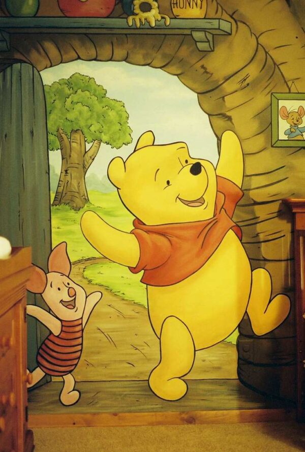 Winnie The Pooh House Mural - Mural Art